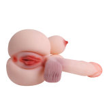 2kgs Shemale Sex Doll Realistic Dildo Torso with Tight Vagina Anal Tunnel Flexible Big Cock Women Pussy Men Masturbator Unisex Adult Sex Toys for Female couple Lesbian Gay
