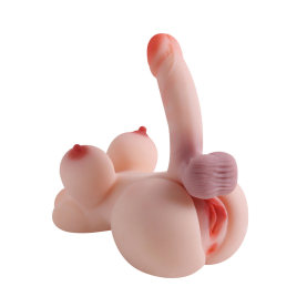 2kgs Shemale Sex Doll Realistic Dildo Torso with Tight Vagina Anal Tunnel Flexible Big Cock Women Pussy Men Masturbator Unisex Adult Sex Toys for Female couple Lesbian Gay