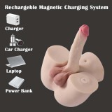 7kgs Upgraded Automatic Thrusting Dildo Intelligent Rechargeable Waterproof Male Torso Sex Doll with Lifelike Vibrating Fucking Real Flexible Cock Tight Anal Tunnel Hands Free Masturbator Adult Toys Gift for Women Male Couple Lesbian Gay