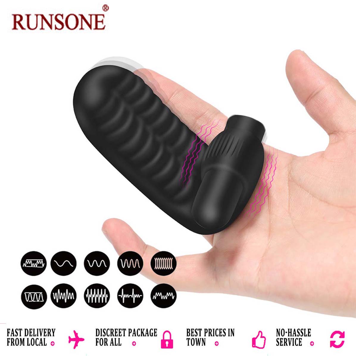 Compact Finger Vibrator 10 Vibrations Mini Bullet Sex Massager G Spot Clitoris Nipples Stimulator Vibrating Anal Clitoral Pleasure Game Tool Adult Love Solo Masturbation Toy for Women Female Couple