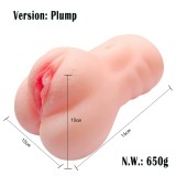 Giant Lifelike Pussy Asshole Male Masturbator Cup 3D Realistic Vagina Ass Stroker Pocket Love Doll With Virgin Pussy Anus for Men Jerkoff Masturbation Adult Love Sex Toy Gift for Boyfriend Husband Lesbian