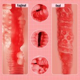Large Realistic 3D Male Masturbator Sex Doll Textured Pussy Tight Anus Vaginal Anal Channels Love Silicone Sex Toy Male Jerkoff Masturbation Blow Job Stroker Adult Toys Gift for Men Boyfriend Husband