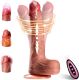Realistic Liquid Silicone Dildo Thrusting Vibrating Remote Control  Vibrator Suction Cup Powerful Multi Vibration Thrust Swing Heating Modes G Spot Vaginal Anal Stimulation Sex Toy for Women Couples Intimate Use