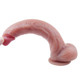 11 Inches Long Liquid Silicone Dildo Realistic Veined Shaft Monster Cock with Balls Suction Cup G-spot Anal Stimulator High-end Large Jelly Silicone Dong Love Sex Toys for Solo Foreplay Adult Women Couple Perfect Surprising Gift for Girlfriend Wife