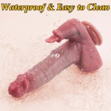 4in1 Thrusting Licking Dildo Smart APP  Remote Control Options Heating Realistic Thick Liquid Silicone Dildos Anal Plug  9  Telescopic & Vibrating Rotating Modes Adult Stimulation Clitoral G-Spot Vibrator Rechargeable Hands Free Sex Toy Gift for Women Couple