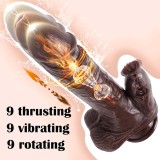 4in1 Thrusting Licking Dildo Smart APP  Remote Control Options Heating Realistic Thick Liquid Silicone Dildos Anal Plug  9  Telescopic & Vibrating Rotating Modes Adult Stimulation Clitoral G-Spot Vibrator Rechargeable Hands Free Sex Toy Gift for Women Couple