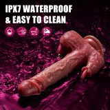 4in1 Thrusting Licking Dildo Smart APP  Remote Control Options Heating Realistic Thick Liquid Silicone Dildos Anal Plug  9  Telescopic & Vibrating Rotating Modes Adult Stimulation Clitoral G-Spot Vibrator Rechargeable Hands Free Sex Toy Gift for Women Couple