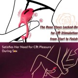 Wearable Panty Vibrator APP & Remote Control Strap on 9 Vibrations Modes Rose Sex Toy Vibrating Penis Ring Clitoral Stimulator Gift for Couple Women Men Solo Masturbation Sexual Pleasure