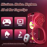 Wearable Panty Vibrator APP & Remote Control Strap on 9 Vibrations Modes Rose Sex Toy Vibrating Penis Ring Clitoral Stimulator Gift for Couple Women Men Solo Masturbation Sexual Pleasure