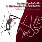 Wearable Panty Vibrator APP & Remote Control Strap on 9 Vibrations Modes Rose Sex Toy Vibrating Penis Ring Clitoral Stimulator Gift for Couple Women Men Solo Masturbation Sexual Pleasure