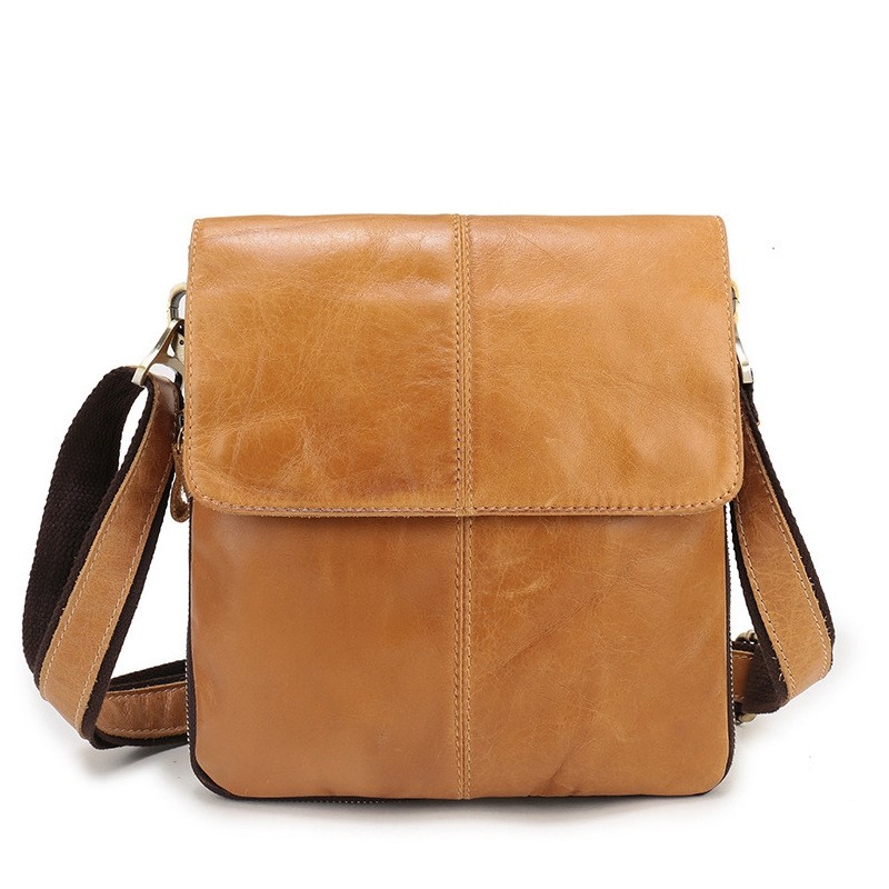 Men's True Leather Shoulder Bag