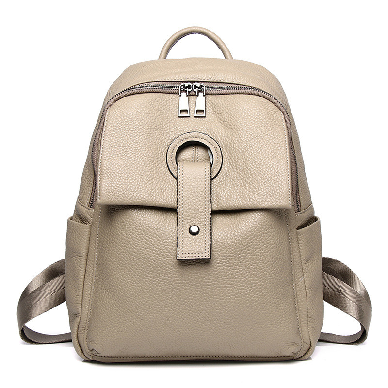 Men's Women's Fashion Leather Backpack