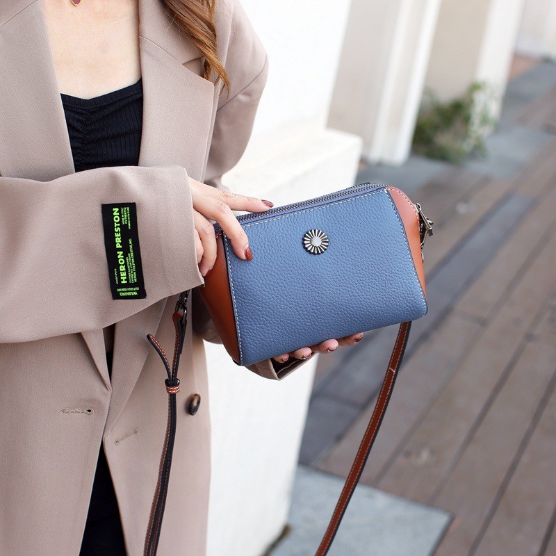 Women's Fashion Leather Crossover Shoulder Bag