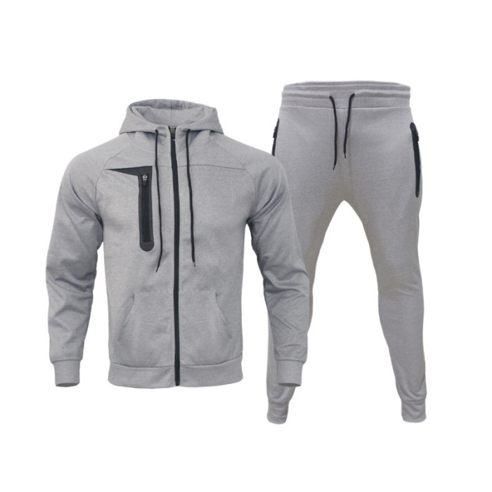 Men's Fashion Sports Fleece Jacket Sets