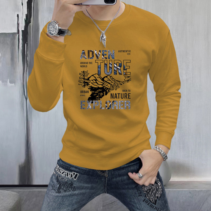 Men's Fashion Cotton Long Sleeve Sweatershirts