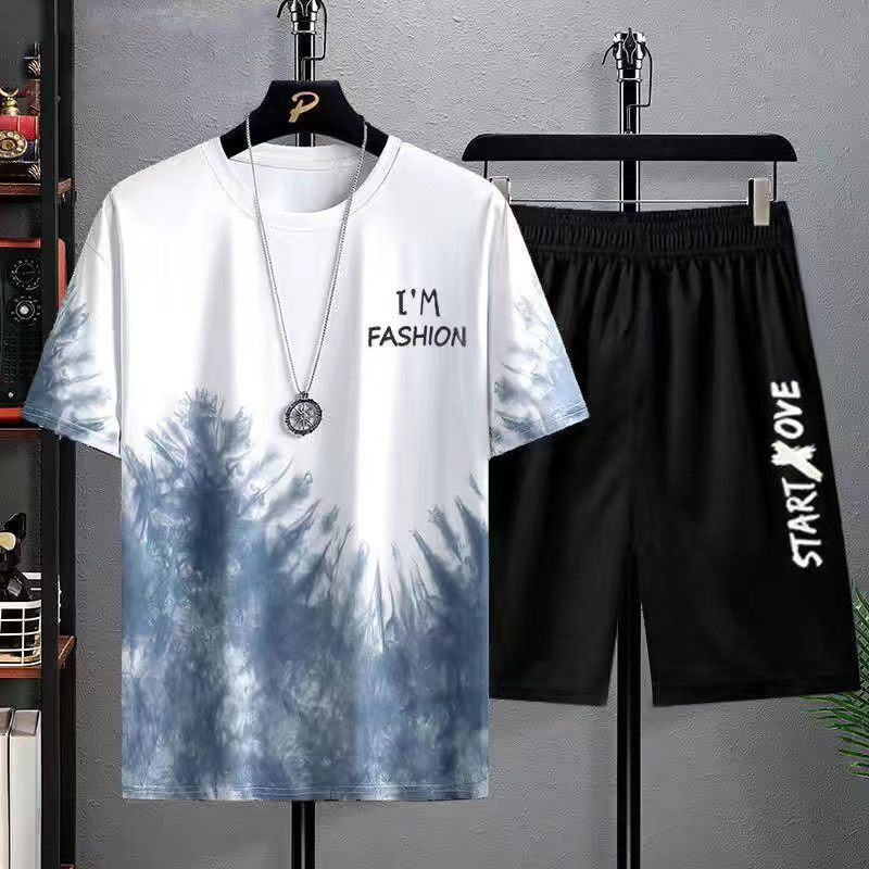 Men's Fashion Summer T-shirt Shorts Sets