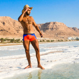 Taddlee Swimsuits Men's Swim Boxer Trunks Sexy Swimwear Square Cut Board Shorts