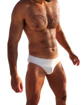 Taddlee maillot de bain de marque hommes Sexy slip de bain blanc couleur unie maillots de bain Surf Bikini maillots de bain homme natation Boxer Boardshorts