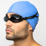 Taddlee Swimming Cap for Men PU Fabric Silicone Swimmers Caps Waterproof Adult Swim Hat Wear Accessories Large Size Pool Outdoor
