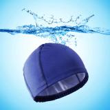 Taddlee Swimming Cap For Men PU Fabric Silicone Swimmers Caps Waterproof Adult Swim Hat Wear Accessories Large Size Pool Outdoor