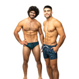 Taddlee Topography Line Swimwear Men Swimsuits Swimming Briefs Board Shorts Bathing Suits Trunks