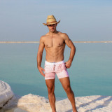 Taddlee Marbel Pink Swimwear Men Swimsuits Swimming Briefs Board Shorts Bathing Suits Trunks