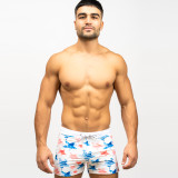 Taddlee USA Stars Men Swimwear Swim Boxer Brief Bikini Surfing Trunks Square Cut Swimsuits