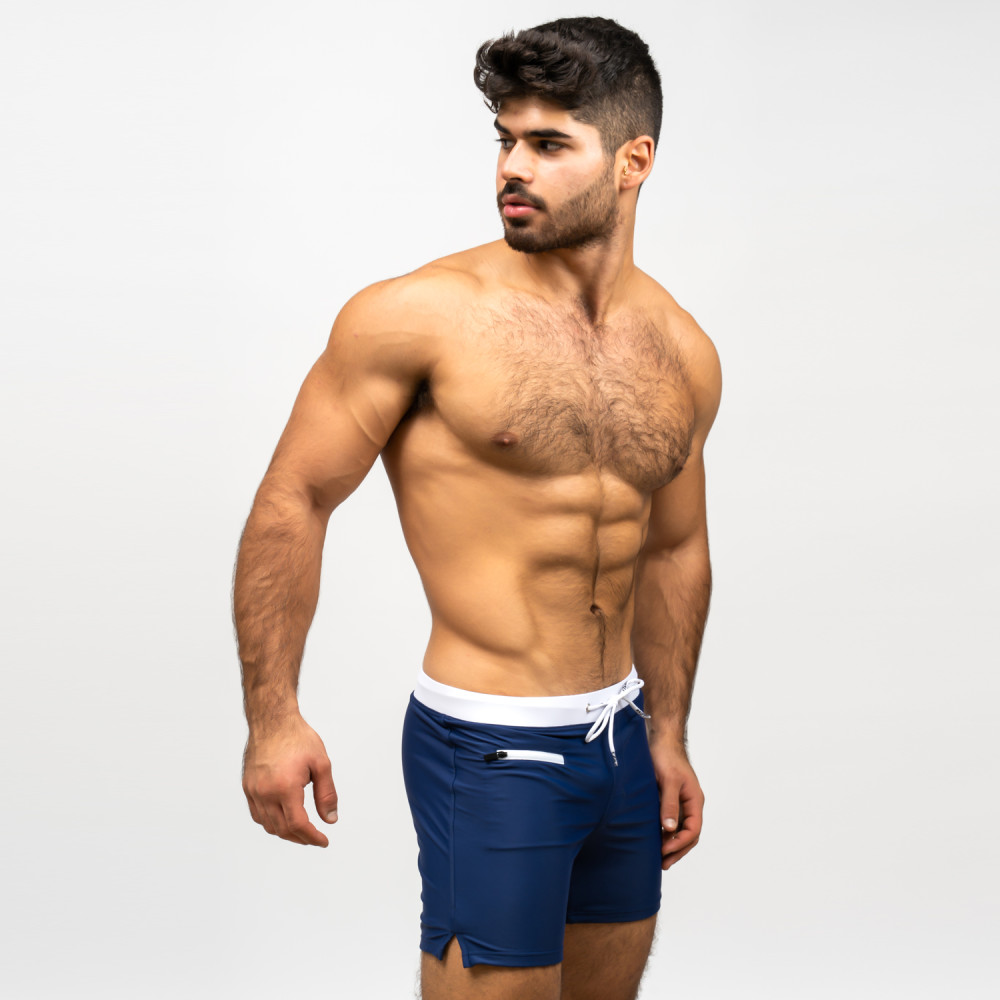 2022 New Men Swimwear Sexy Swimming Trunks Boxer beach Shorts