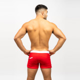 Taddlee Solid Red marque Sexy hommes maillots de bain natation Boxer slips Bikini avec poches couleur bleu uni hommes maillots de bain Surf troncs Boardshorts
