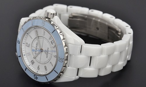 シャネル J12 ３８ ソフトブルー H4341