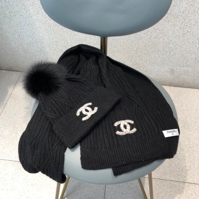 2色/ Chanelシャネル帽子スーパーコピー两件套