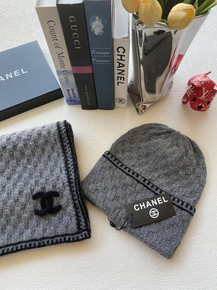 4色/ Chanelシャネル帽子スーパーコピー三件套