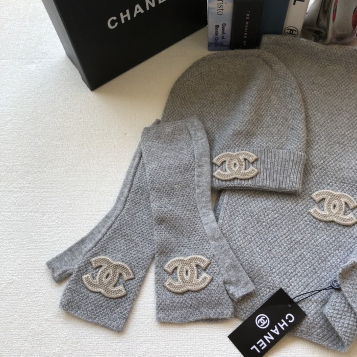 4色/ Chanelシャネル帽子スーパーコピー三件套