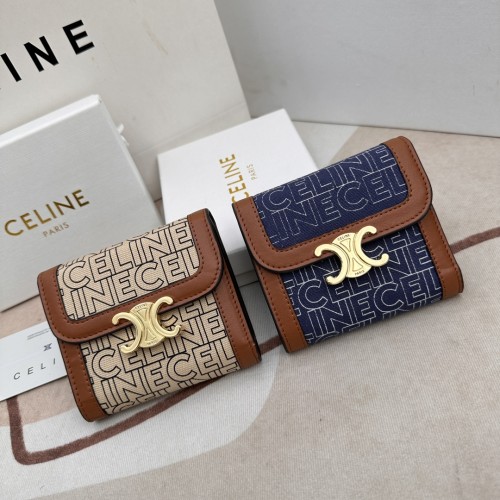 2色/ 11cm/ Celineセリーヌ財布スーパーコピー/折りたたみ財布 10782