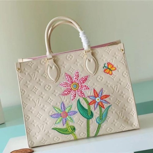 定番ルイヴィトン LV×YK オンザゴー MM 偽物 トートバッグ vuk47973