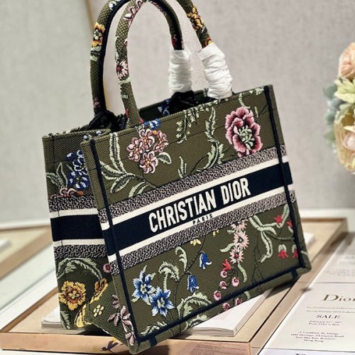 ディオール ブックトート 偽物 Petites Fleurs スモールバッグ dej41558