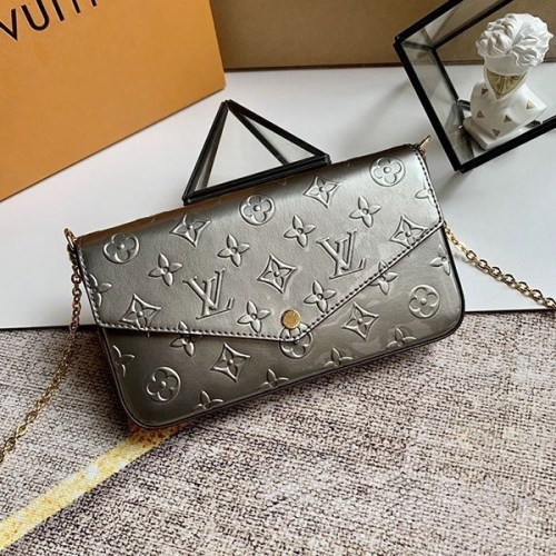 関税なし ルイヴィトン ショルダーバッグ 偽物★モノグラム アンプラント★ポシェット フェリシー バッグ M68648