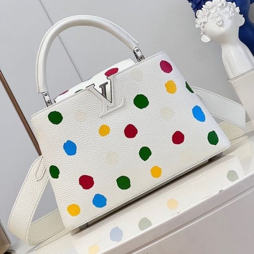 目を惹くカラールイヴィトン 草間彌生 コラボ カプシーヌ MM コピー バッグ M21663