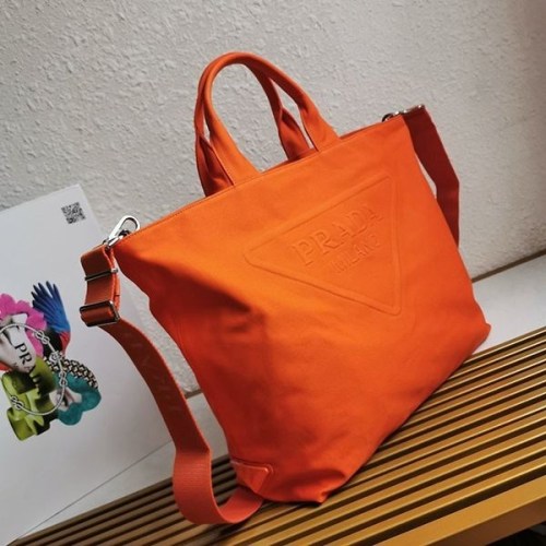 追跡付プラダ スーパーコピー キャンバス トートバッグ puw02007