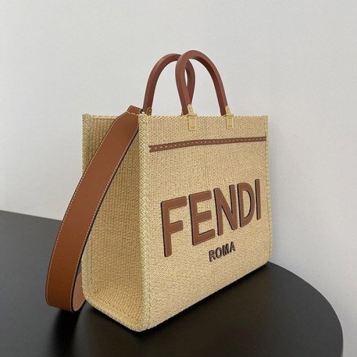 送料込 フェンディ Sunshine チュラルかごバッグ コピー feq57932