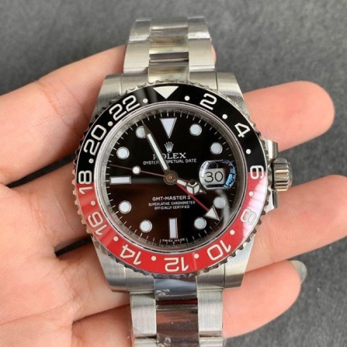 21AW新作ロレックス GMTマスター2 スーパーコピー 自動巻き メンズ ブラック 直径40mm 116710BLNR