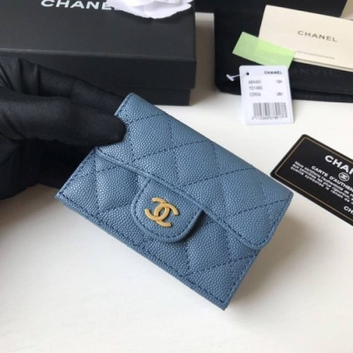 21AW新作 新色☆希少 シャネル 折り財布 コピー キャビアスキン shx85326