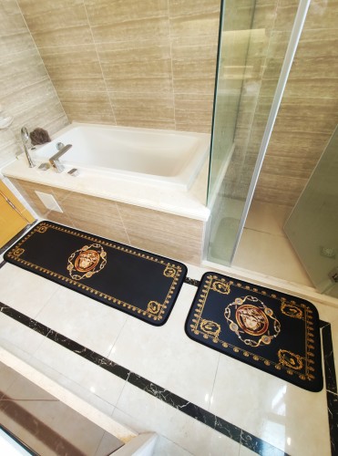 高品質♪♪♪ ヴェルサーチェ 2024新作 バスマットセット キッチンマット トイレ新居玄関マット ベッドルーム浴室オフィス 新居マット 新居寝具用品